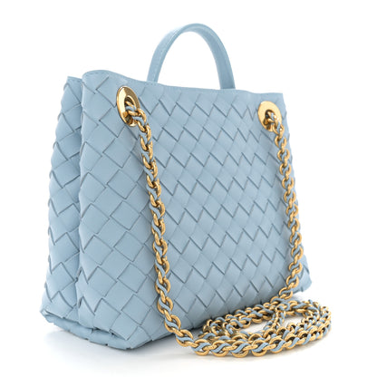 Bottega Veneta Nappa Intrecciato Small Andiamo Shoulder Bag Ice 3 of 9