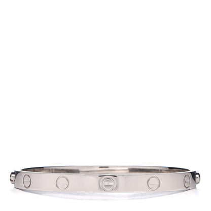 Cartier Platinum LOVE Bracelet 17 3 of 7