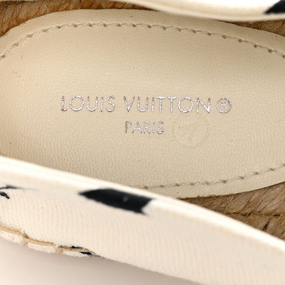 Louis Vuitton Starboard Espadrille Flats 40 White Black 7 of 10