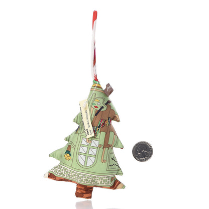 Hermes Silk Petit H Tree Ornament Charm 2 of 5