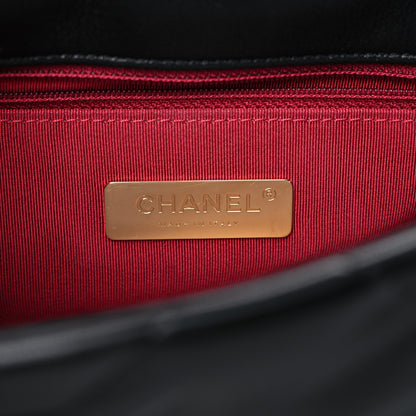 Chanel Goatskin Quilted Medium Chanel 19 Flap Black 7 of 13
