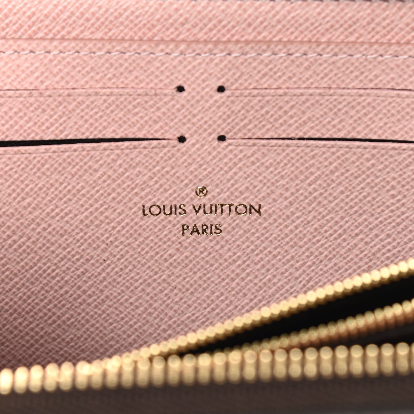 Monogram Clemence Wallet Rose Ballerine