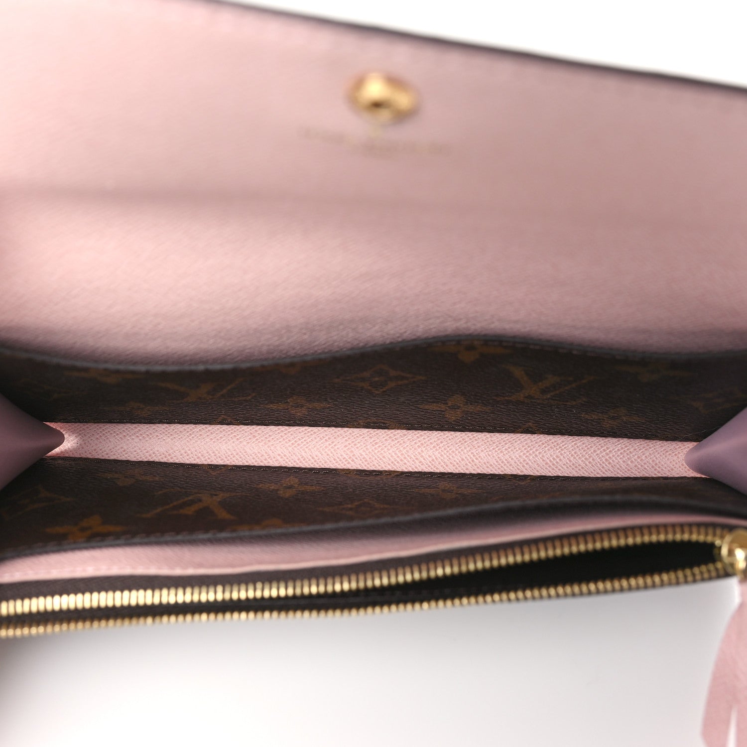 Louis Vuitton Monogram Emilie Wallet Rose Ballerine 5 of 9