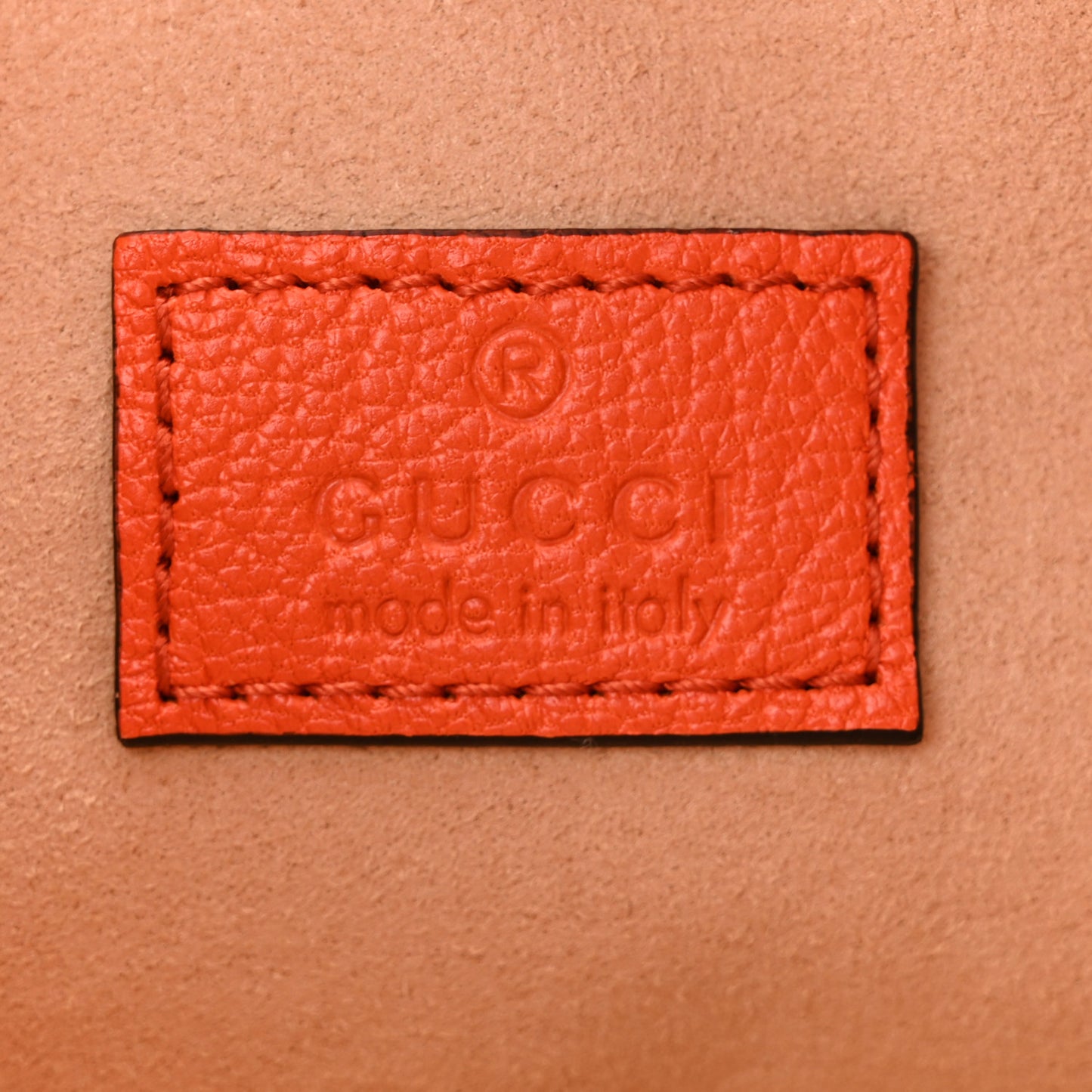 Goatskin Mini Aphrodite Shoulder Bag Orange