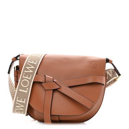 Loewe Calfskin Jacquard Medium Gate Dual Bag Tan 1 of 8