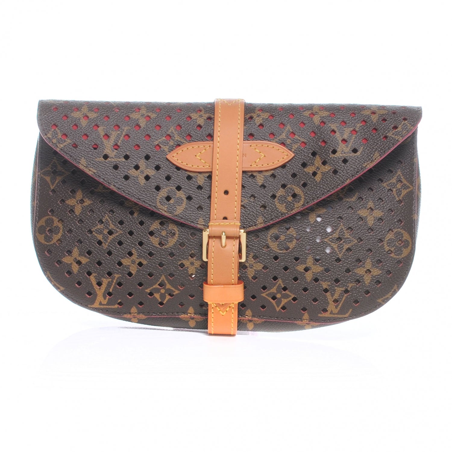 Louis Vuitton Monogram SC Flore Clutch Saumur Corail 1 of 8