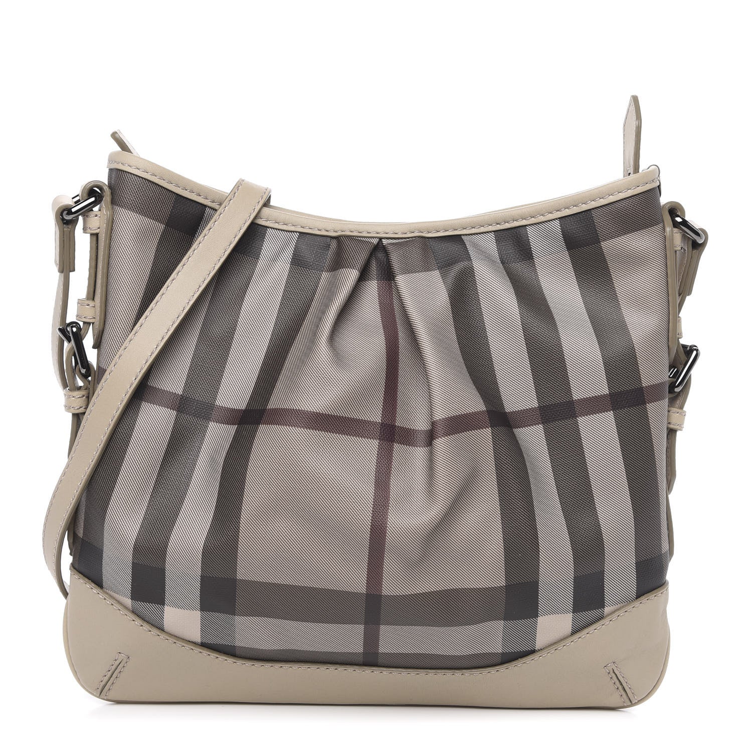 Burberry Smoked Check Hartham Shoulder Bag Trench 1 of 10