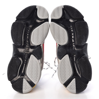 Balenciaga Fabric Mesh Half & Half Colorways Mens Triple S Sneakers 40 Grey Blue Rouge Jaune Black 5 of 9