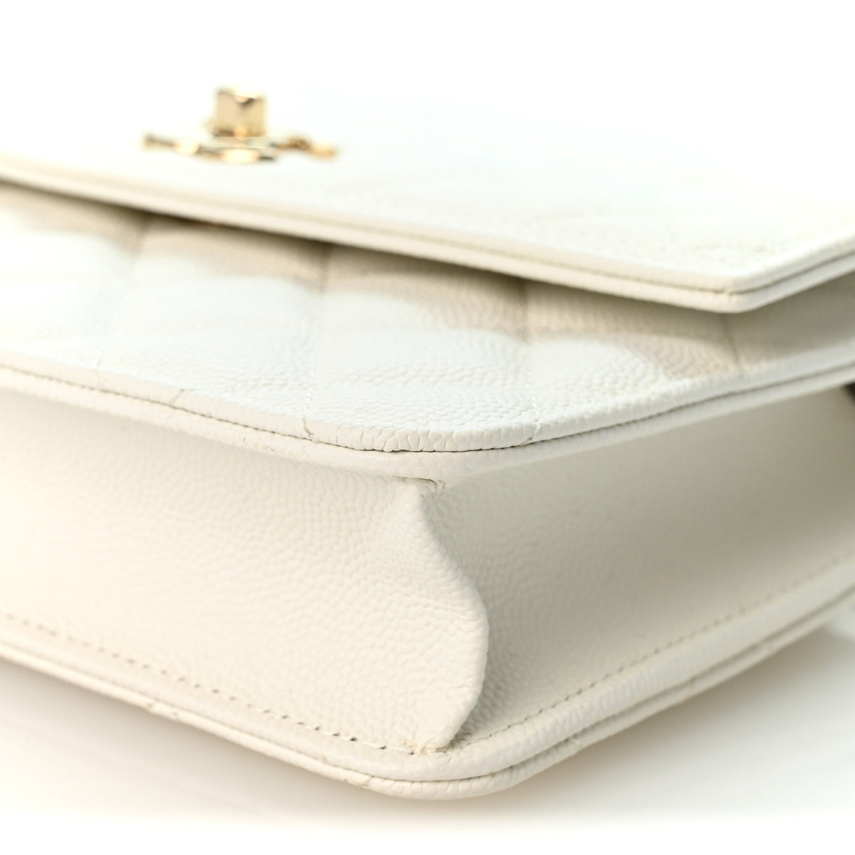 Chanel Caviar Quilted Top Handle Mini Chanel 25 Backpack White 11 of 12