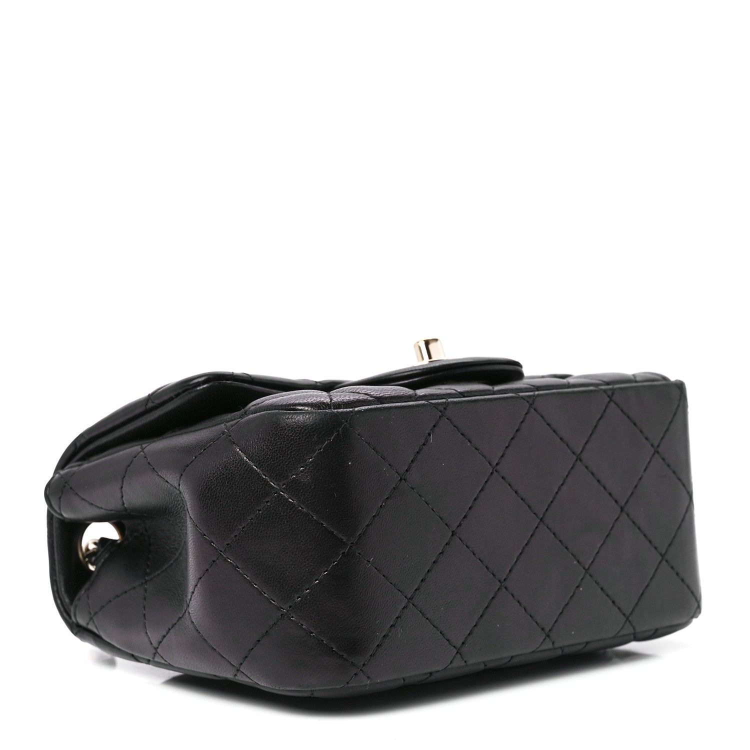 Chanel Lambskin Quilted Mini Square Flap Black 4 of 12