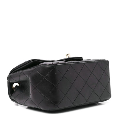 Chanel Lambskin Quilted Mini Square Flap Black 4 of 12