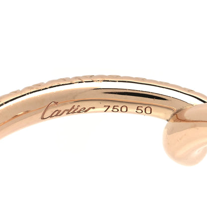 Cartier 18K Pink Gold Diamond Entrelaces Ring 50 5.5 3 of 3