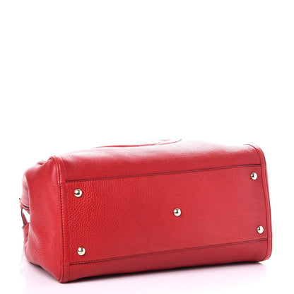 Gucci Pebbled Calfskin Medium Soho Shoulder Bag Red 4 of 9