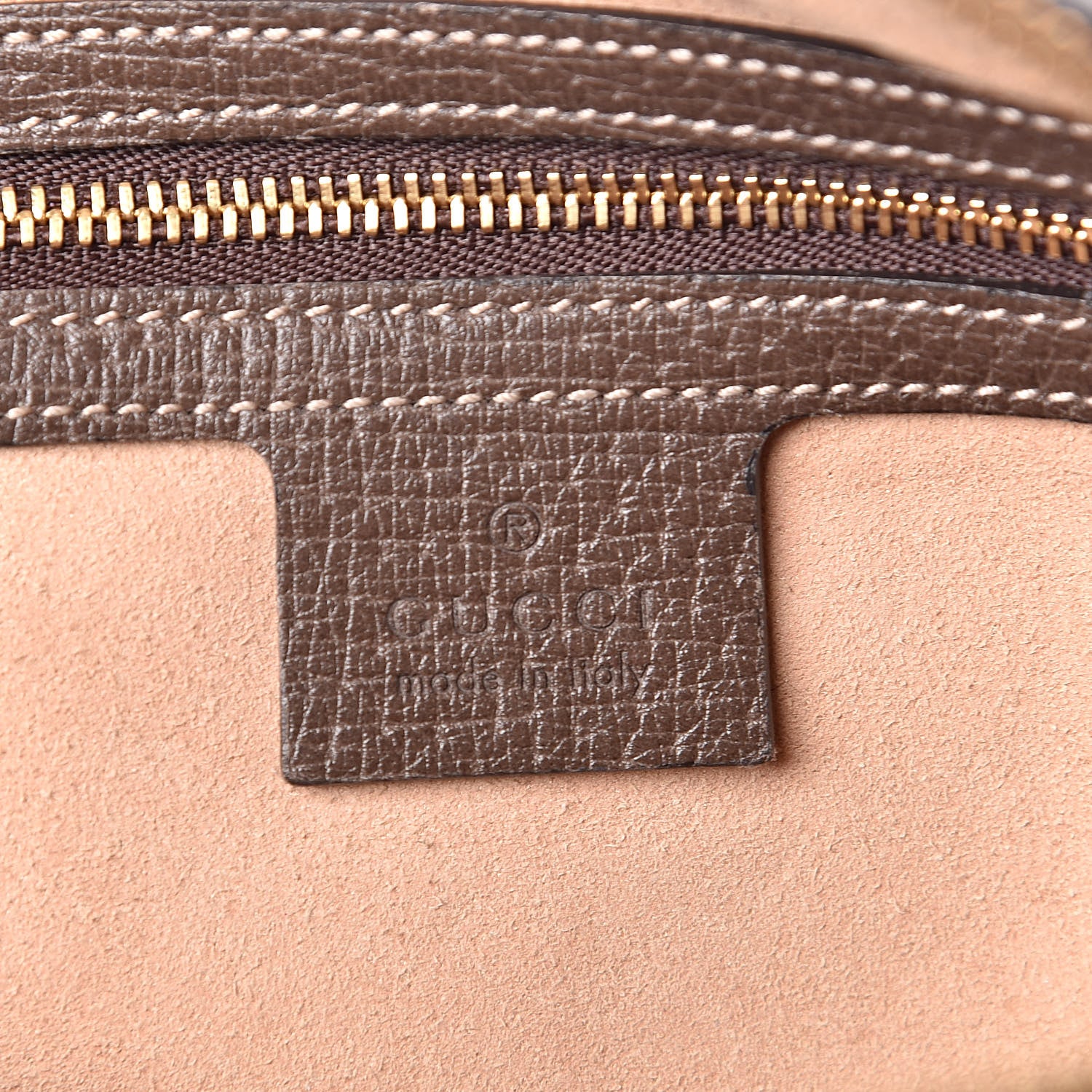 Gucci GG Supreme Monogram Web Small Ophidia Shoulder Bag Brown 6 of 10