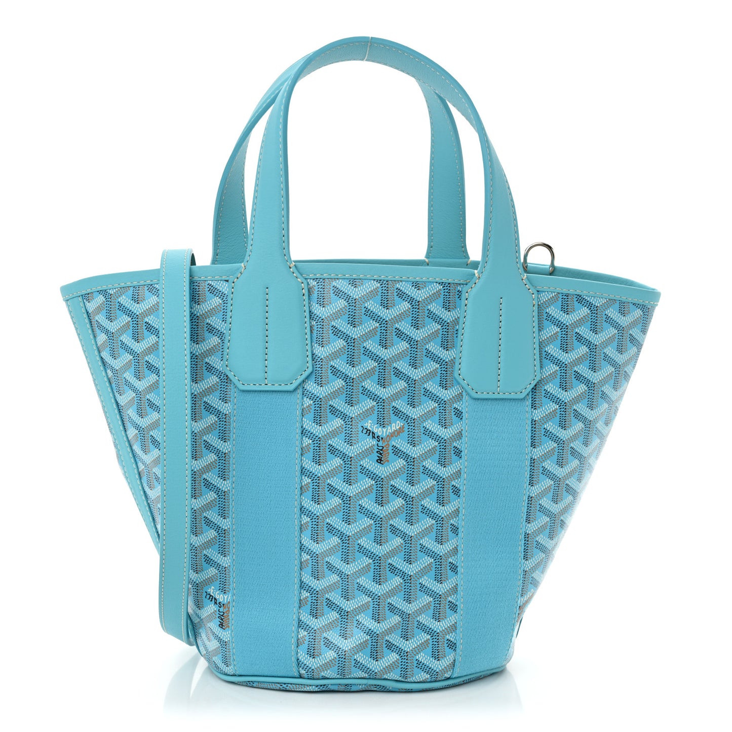 Goyardine Belharra PM Bleu Turquoise