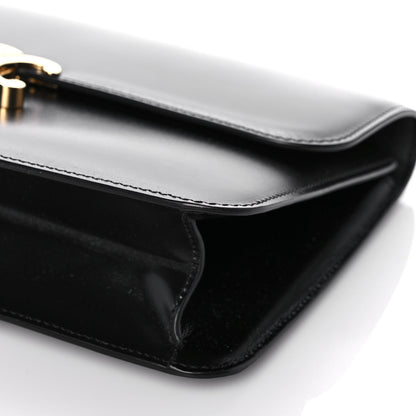 Celine Shiny Calfskin Triomphe Clutch Black 8 of 11