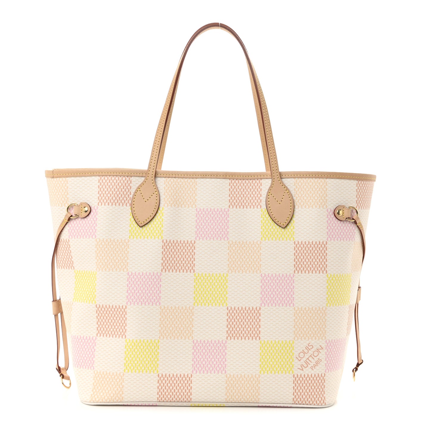 Damier Giant Neverfull MM Peach