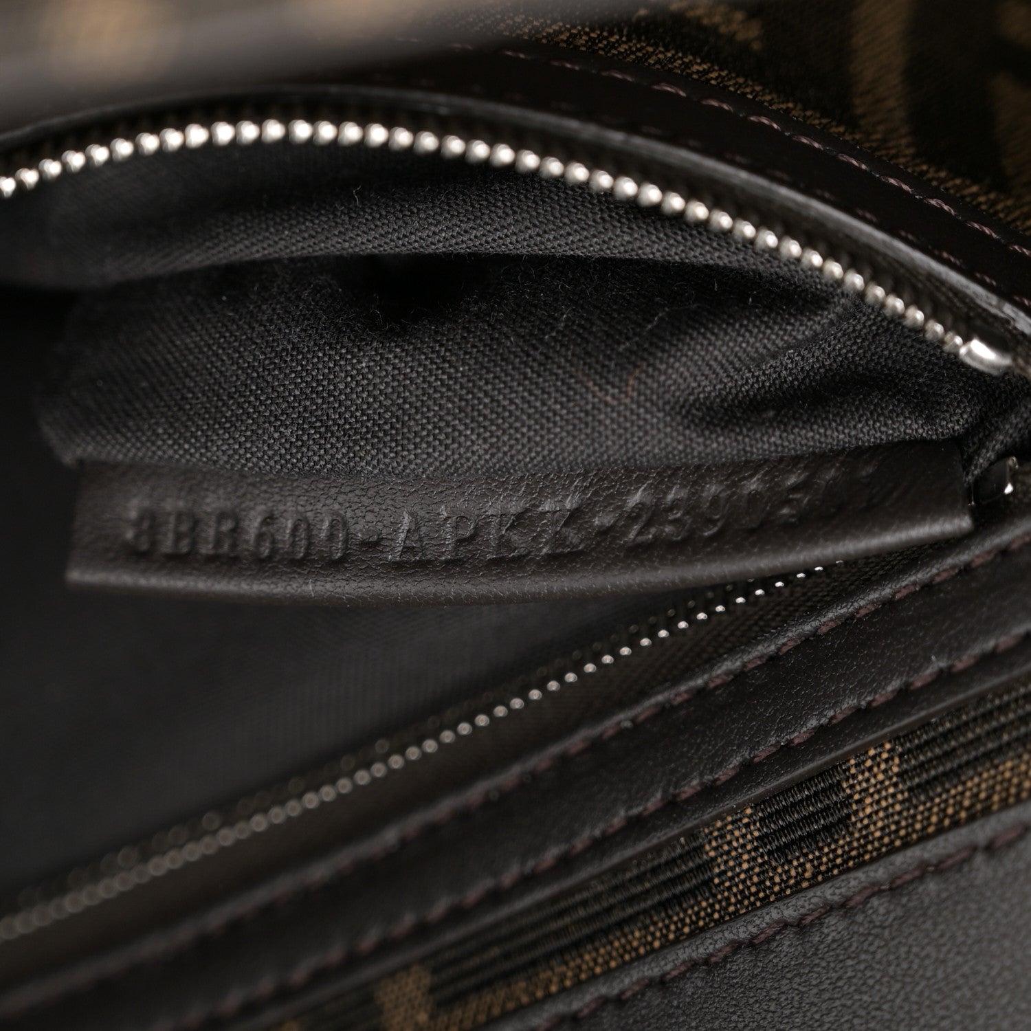 Fendi Fabric Jacquard FF 1974 Crystal Embellished Baguette Tobacco Moro Multicolor 7 of 10