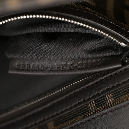 Fendi Fabric Jacquard FF 1974 Crystal Embellished Baguette Tobacco Moro Multicolor 7 of 10