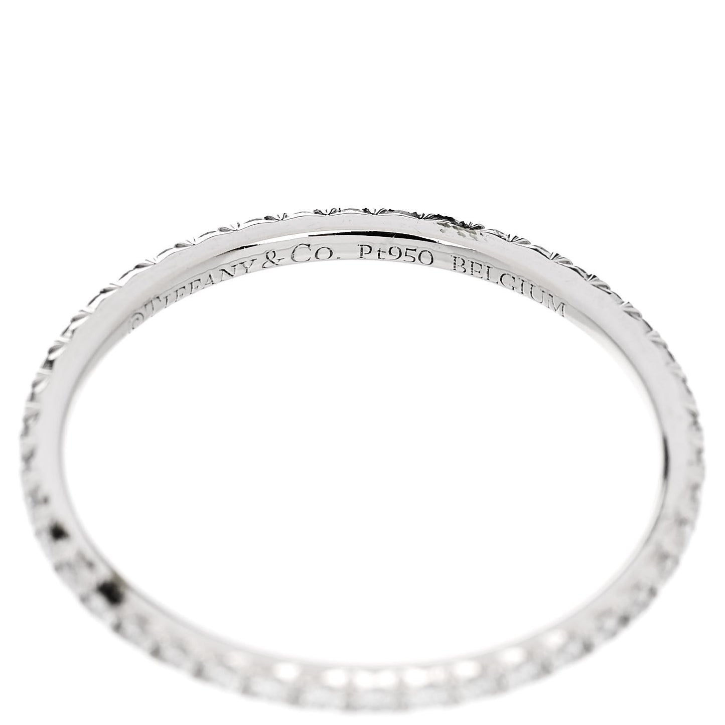 Platinum Diamond Metro Band Ring 52 6