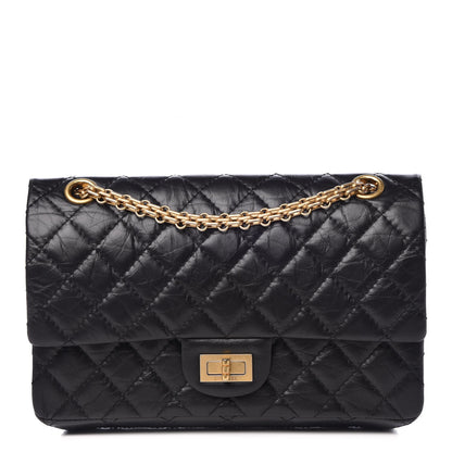 Chanel Aged Calfskin Quilted 2.55 Reissue 225 Flap Black 1 of 9