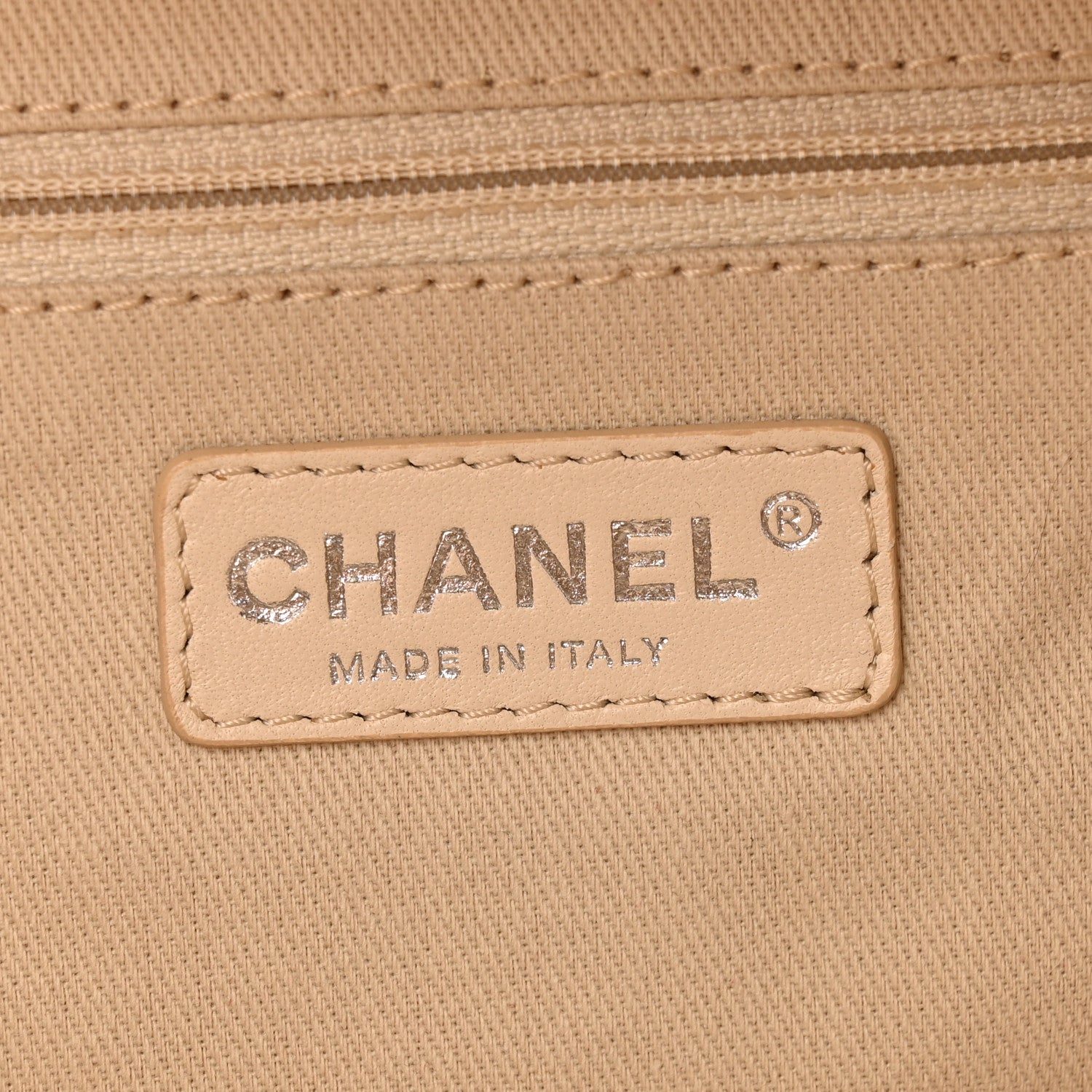 Chanel Caviar Quilted Timeless Bowler Beige 6 of 15