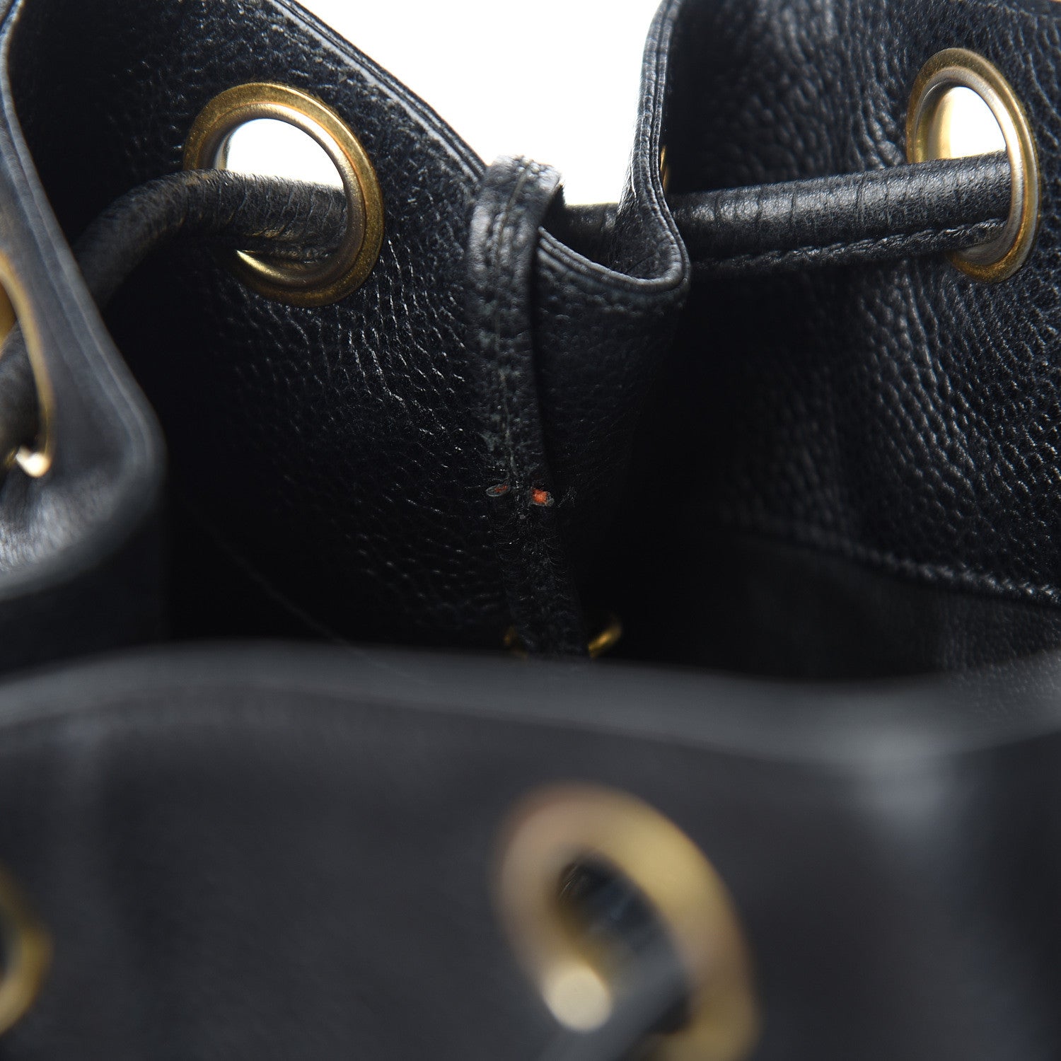 Chanel Caviar CC Drawstring Shoulder Bag Black 9 of 11