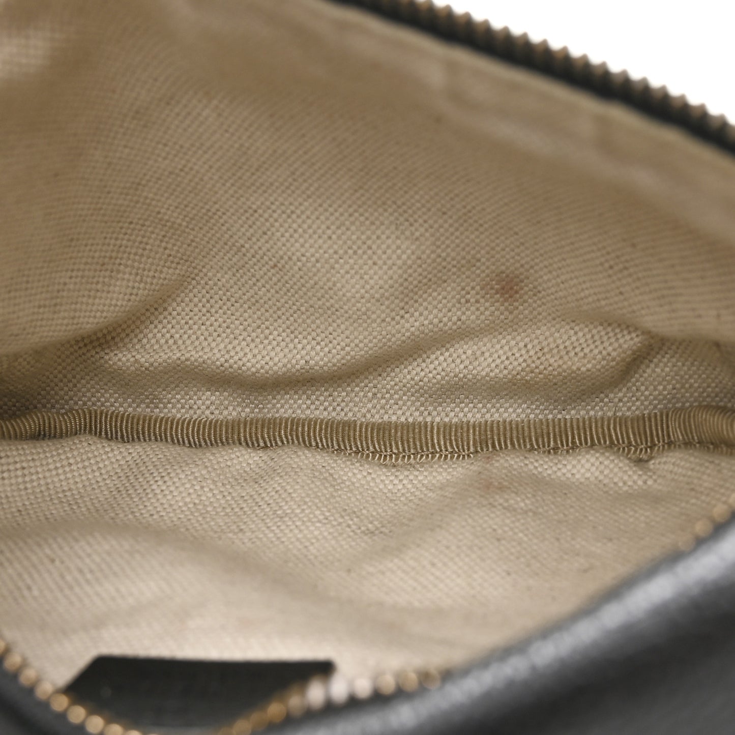 Grained Calfskin Small Logo Belt Bag Black