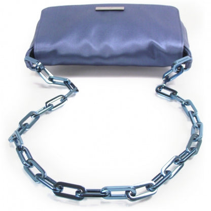 Gucci Satin Evening Bag Blue 5 of 9