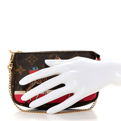 Louis Vuitton Monogram 2017 Christmas Animation Mini Pochette Accessories 2 of 8