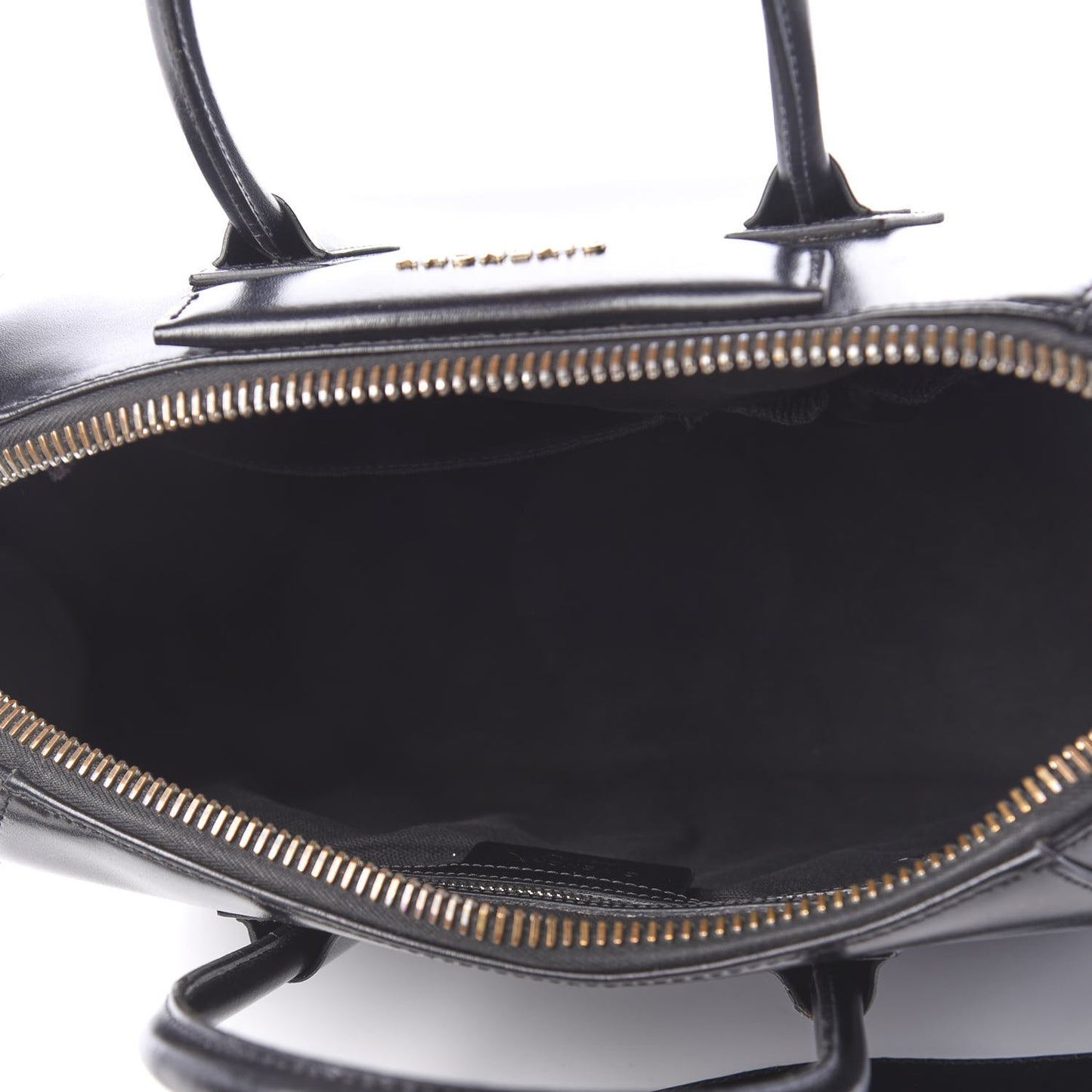 Shiny Lord Calfskin Medium Antigona Black