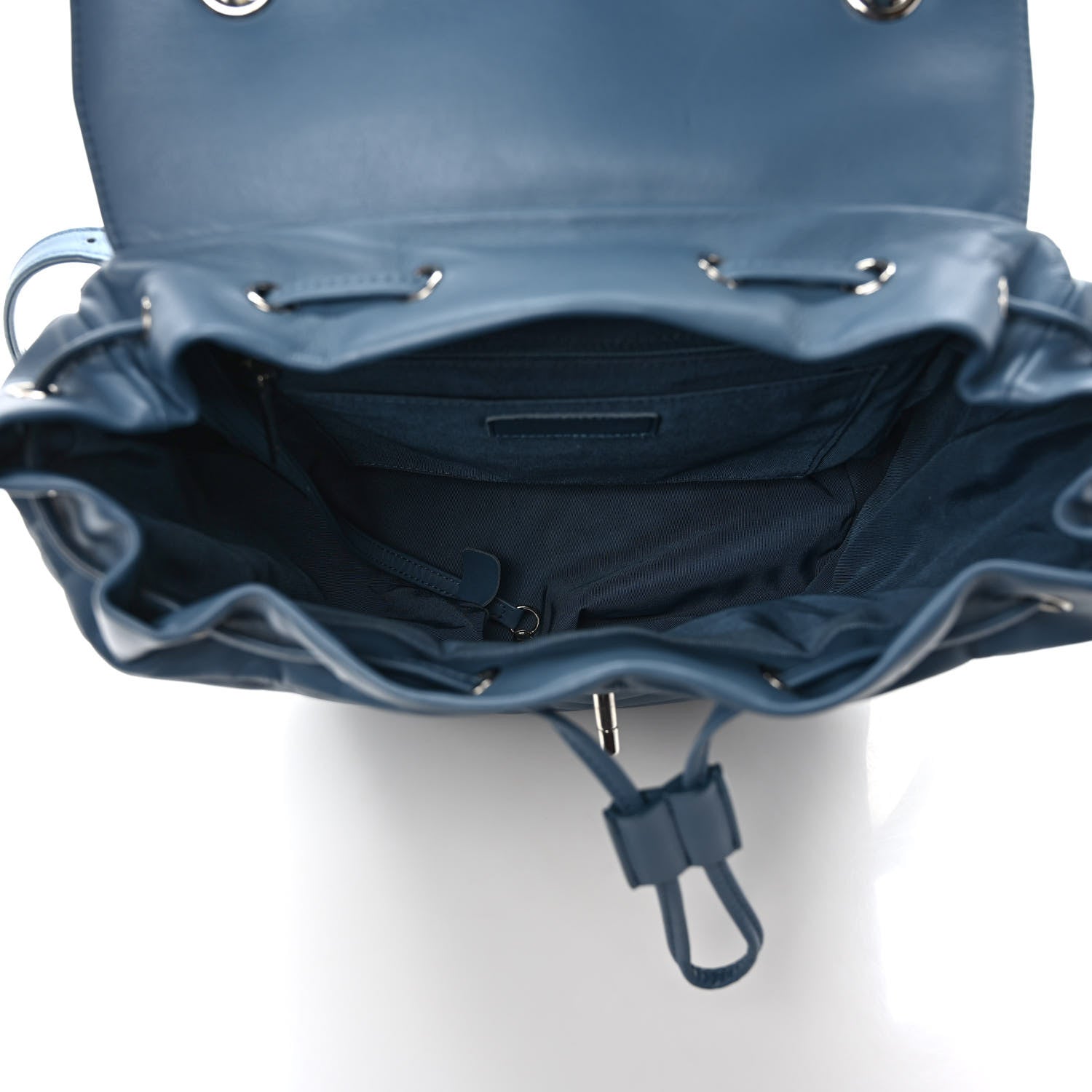 Chanel Calfskin Chevron Quilted Large Urban Spirit Backpack Light Blue 5 of 9