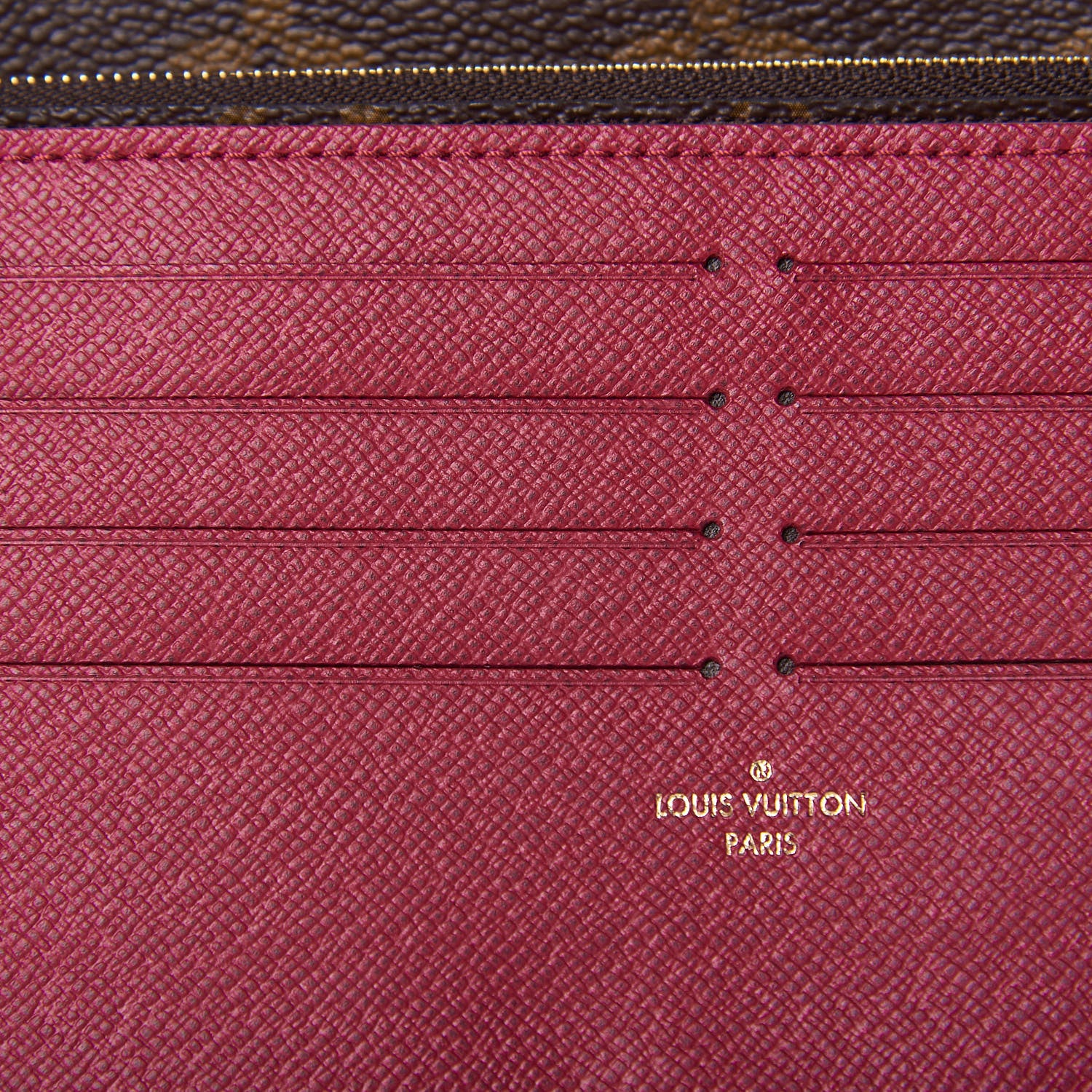 Louis Vuitton Monogram Pochette Felicie Chain Wallet Fuchsia 9 of 9