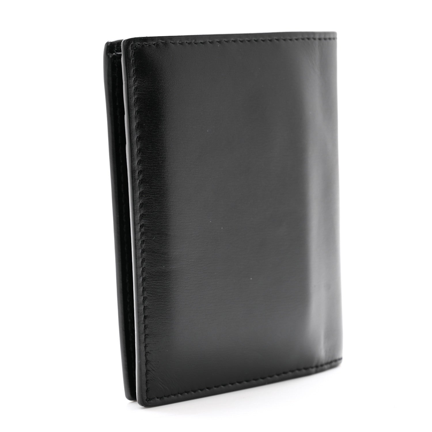 Saint Laurent Calfskin Techno Credit Card Wallet Black 3 of 9