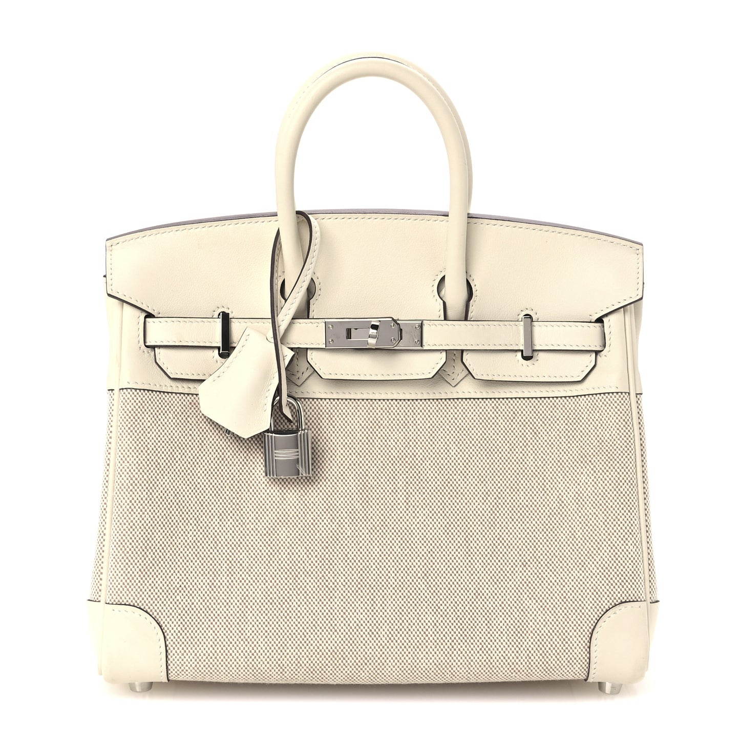 Toile H Swift Birkin 25 Ecru Nata