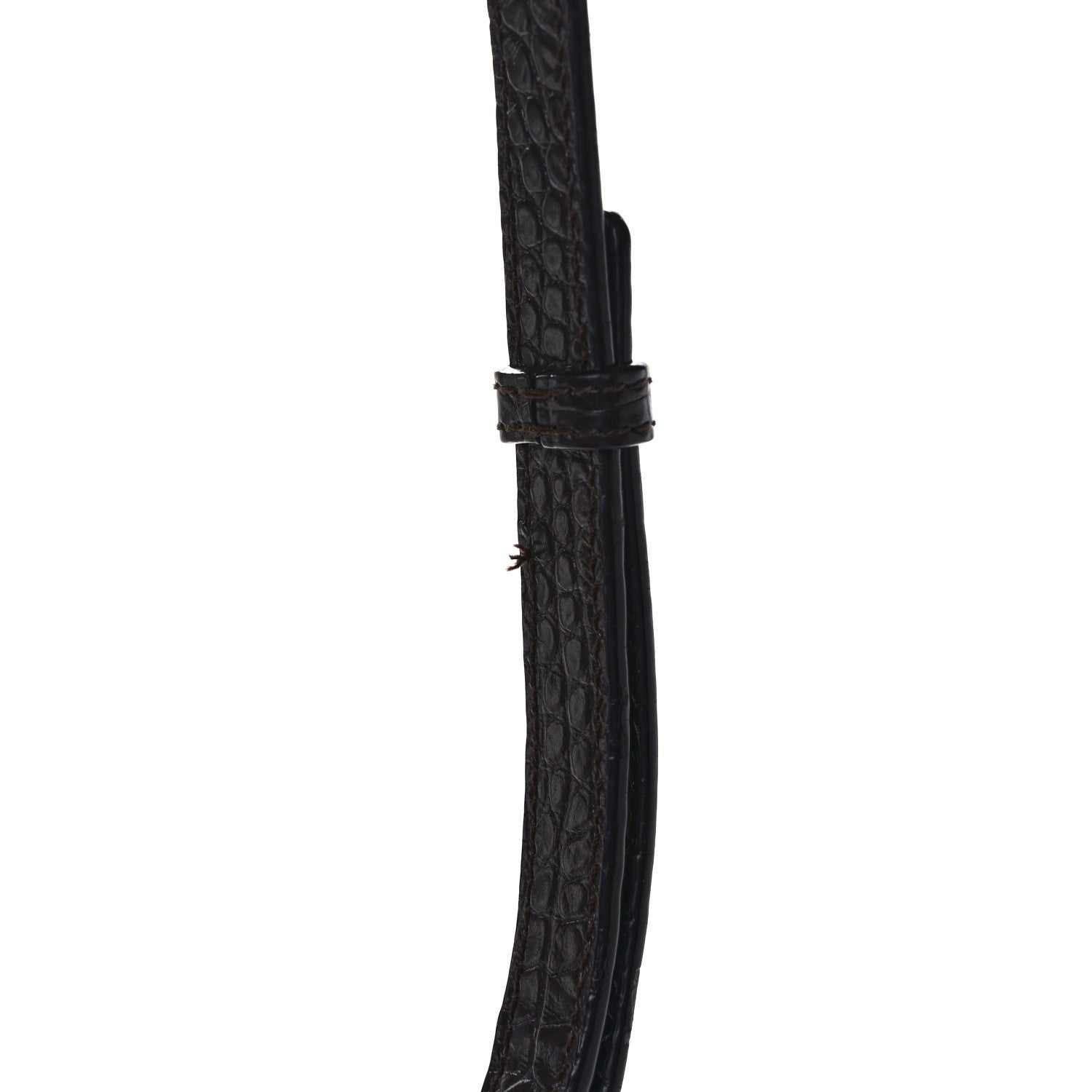 Saint Laurent Calfskin Crocodile Embossed Nano Sac De Jour Bordeaux 11 of 11
