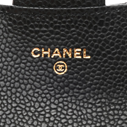 Chanel Caviar Quilted Flap Card Holder Wallet Black 6 of 8