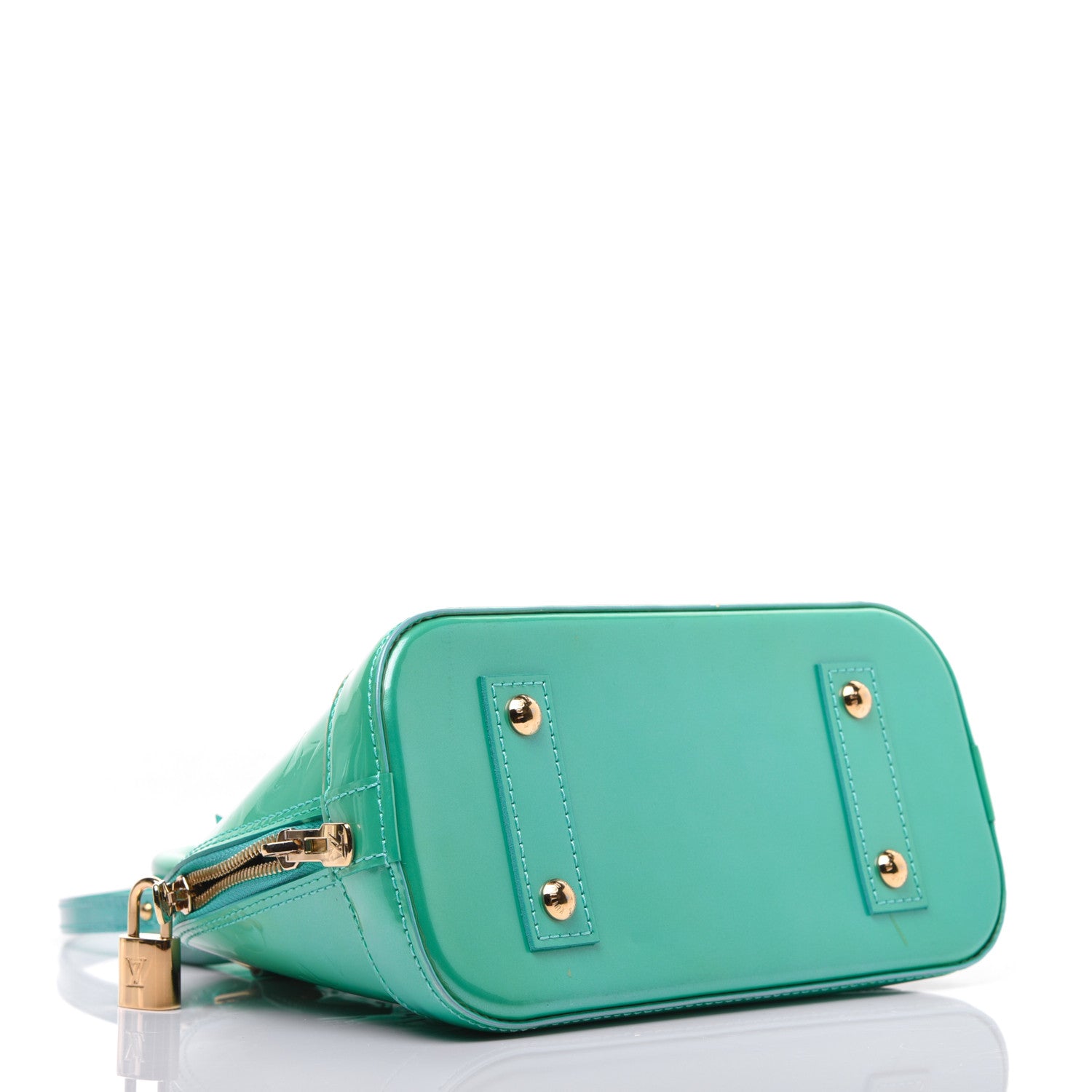 Louis Vuitton Vernis Alma BB Blue Lagon 4 of 26