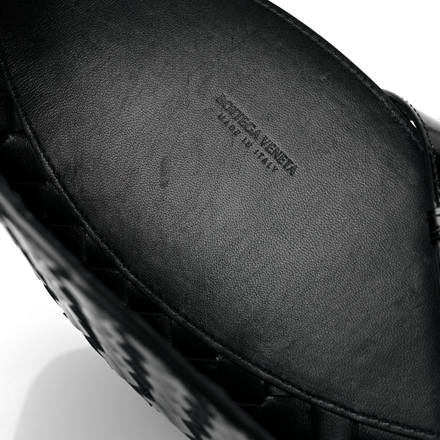 Bottega Veneta Patent Intrecciato Shoulder Bag Black 9 of 10