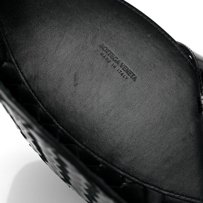 Bottega Veneta Patent Intrecciato Shoulder Bag Black 9 of 10