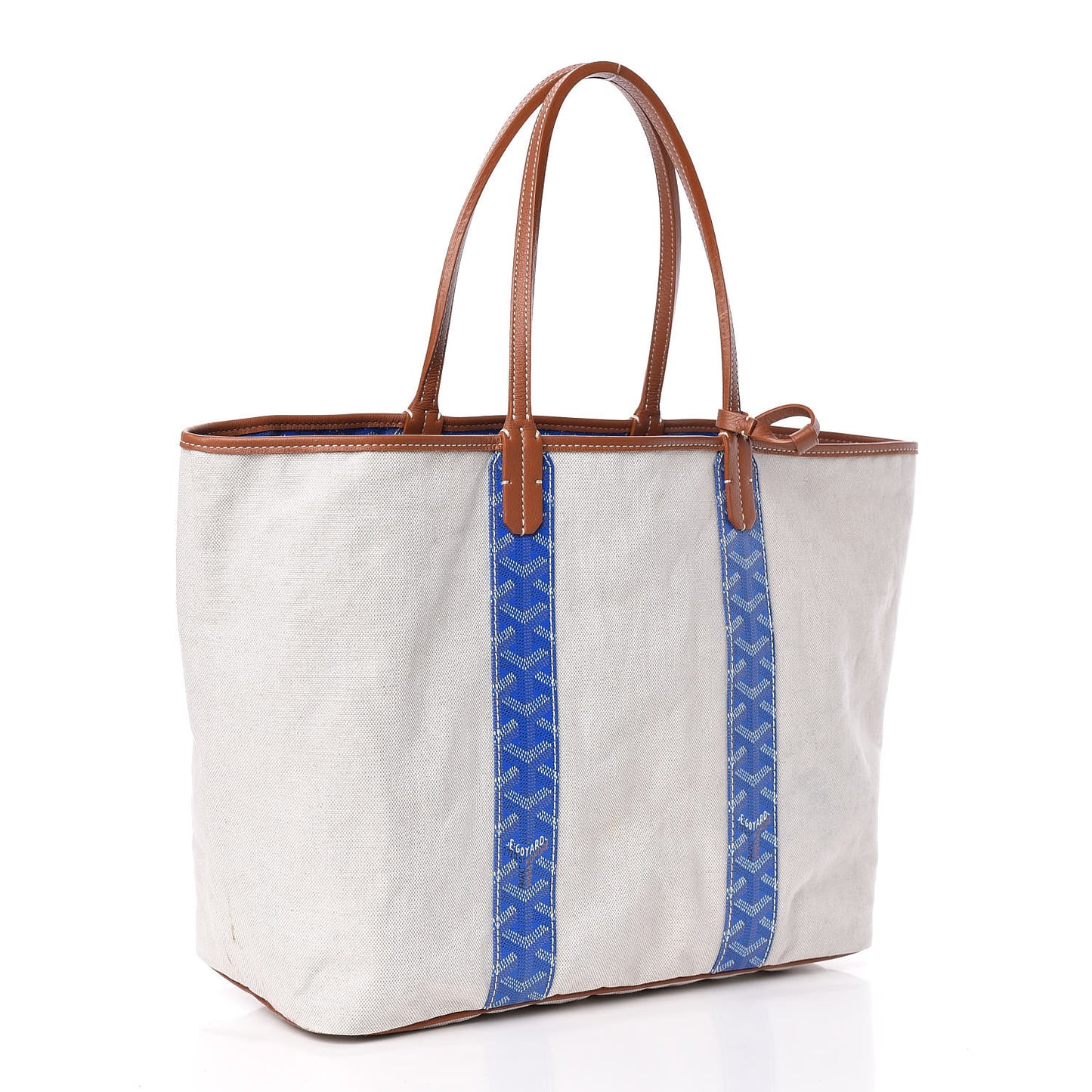 Goyardine Reversible Anjou PM Sky Blue Gold