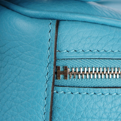 Hermes Taurillon Clemence Lindy 26 Bleu Saint Cyr 8 of 15