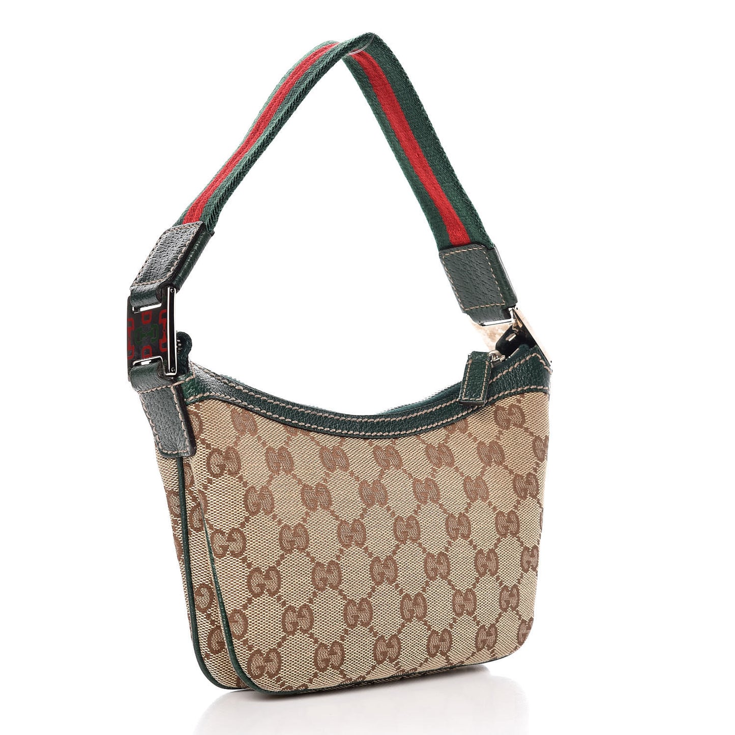 Monogram Web Mini Pop Hobo Green