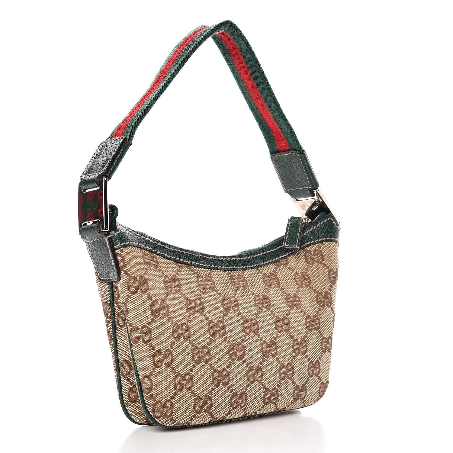 Gucci Monogram Web Mini Pop Hobo Green 3 of 7