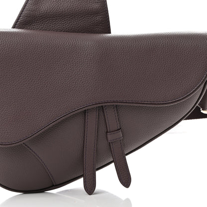 Christian Dior Grained Calfskin Kim Jones Saddle Bag Amaranth 8 of 12
