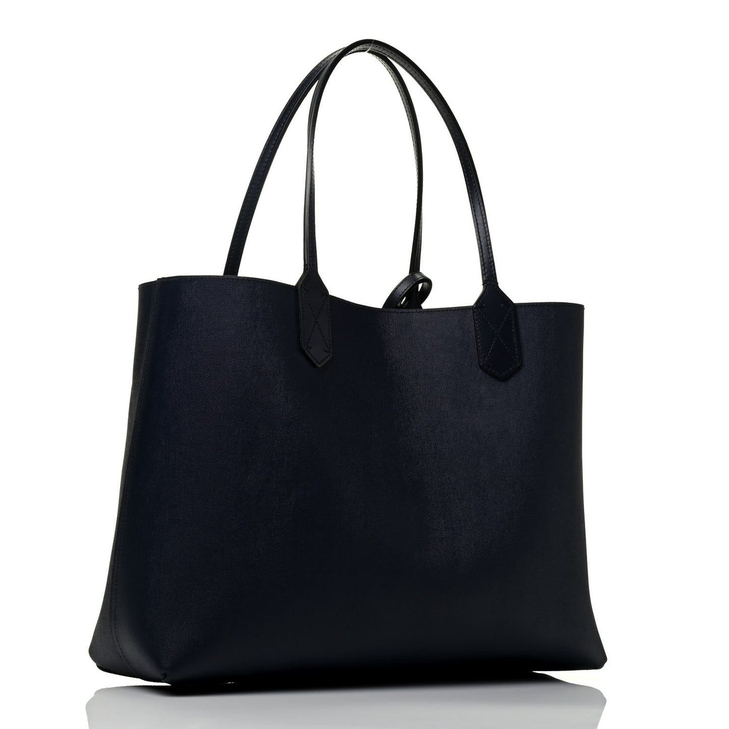 GG Supreme Monogram Blooms Medium Reversible Tote Beige Blue Navy