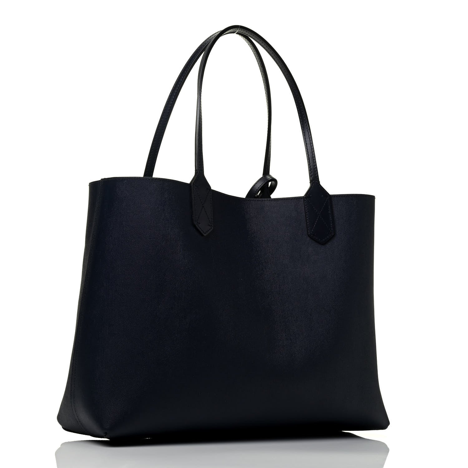 Gucci GG Supreme Monogram Blooms Medium Reversible Tote Beige Blue Navy 5 of 16