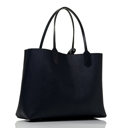 Gucci GG Supreme Monogram Blooms Medium Reversible Tote Beige Blue Navy 5 of 16