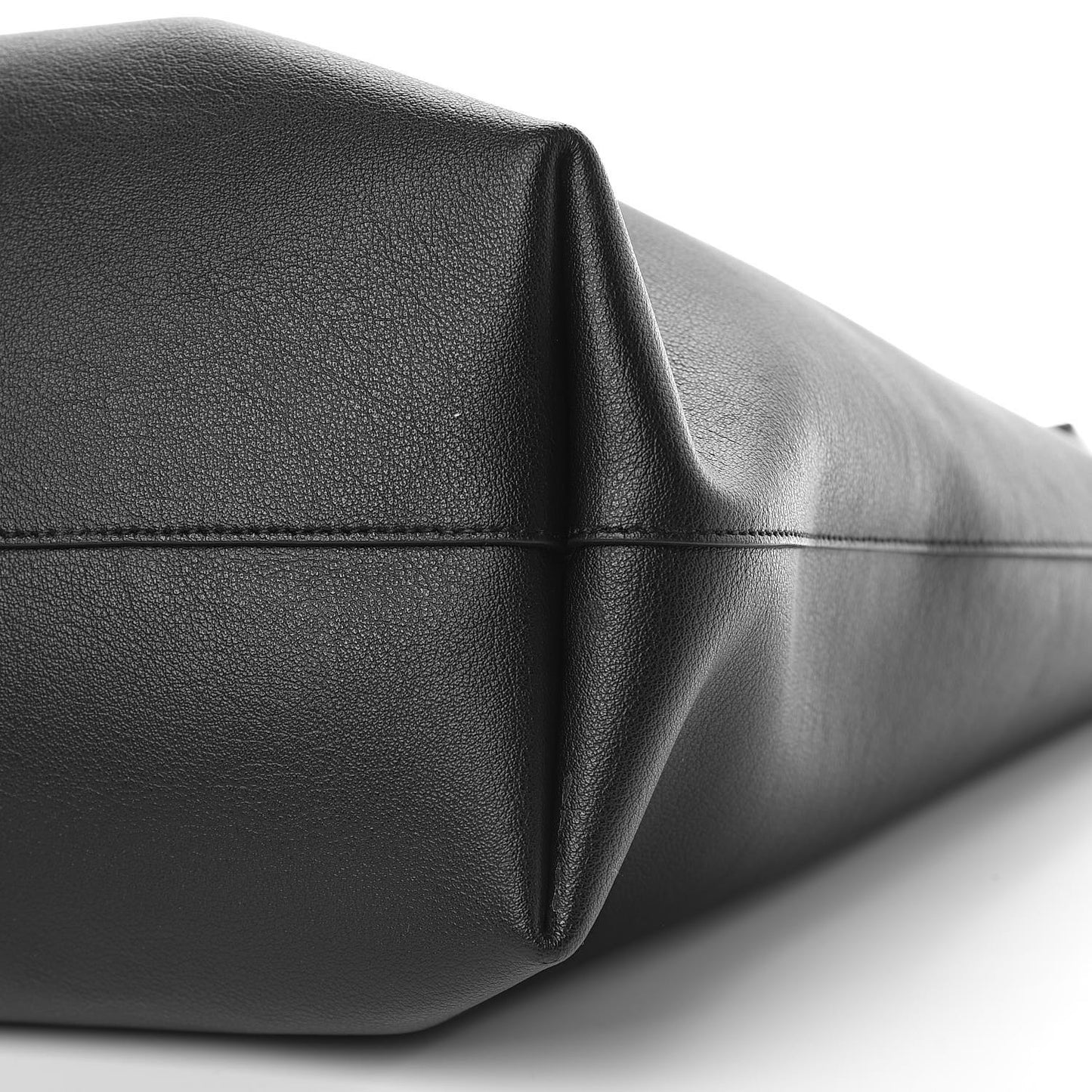 Calfskin Large Shopping Tote Black