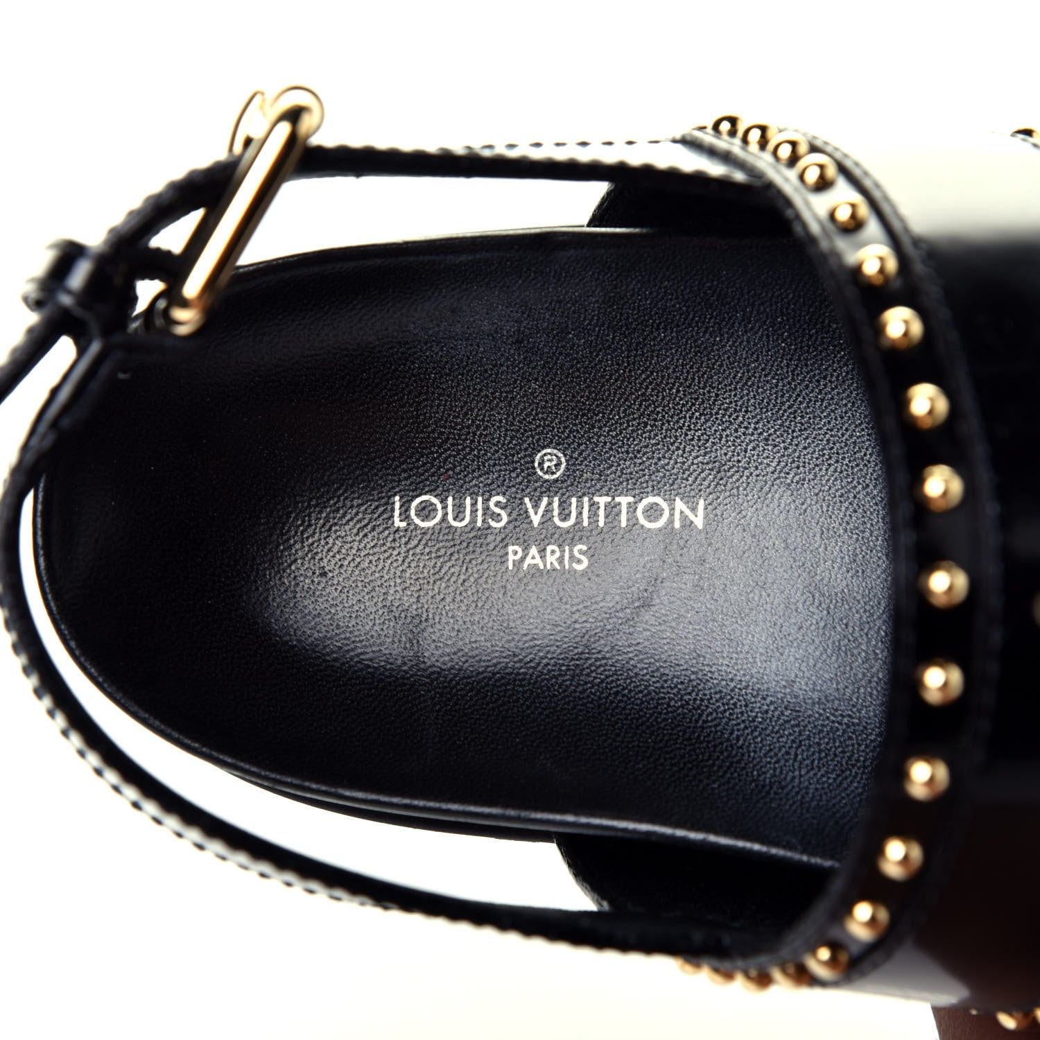 Louis Vuitton Calfskin Monogram Laureate Platform Sandals 36 Black 8 of 10